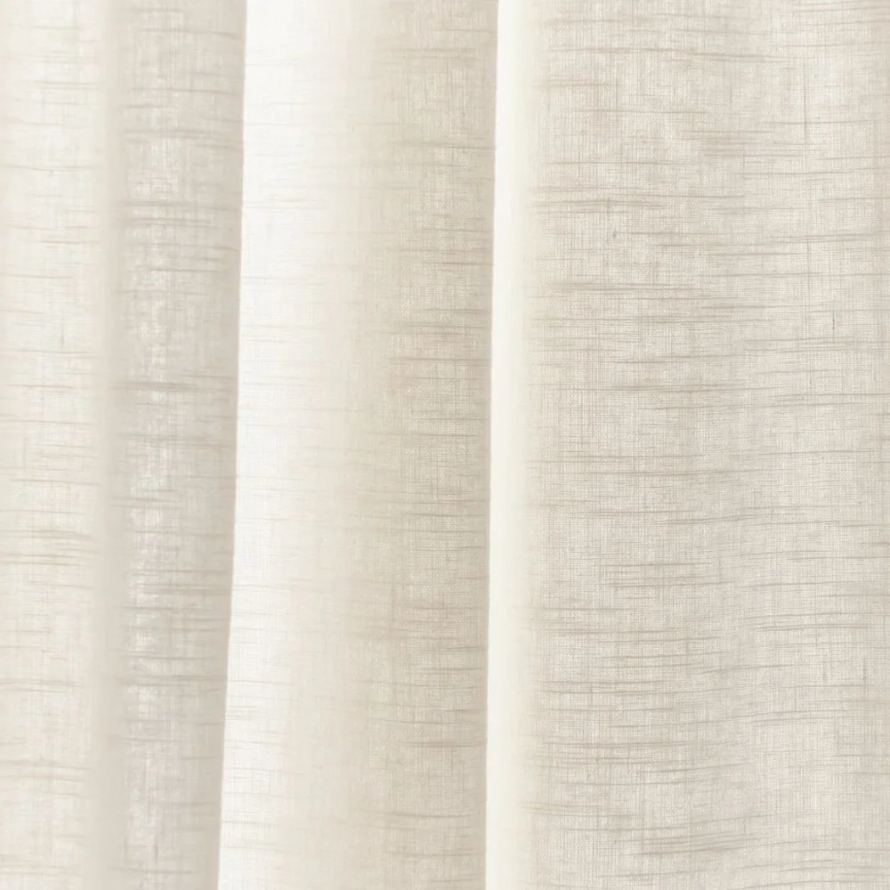 Pottery Barn Linen Blend Curtain Panels in Ivory